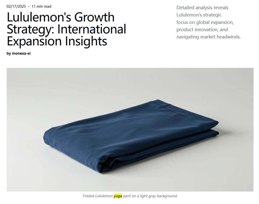 Summary of Lululemon's 2025 Strategy and Market Performance